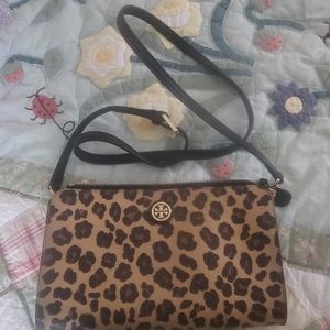 Tory Burch clutch animal print bag